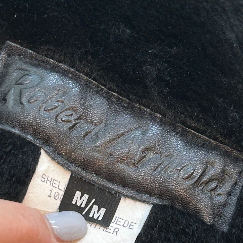 Vintage Robert Arnold Pig Suede Leather - black Knee length coat
Size med - Picture 8 of 10